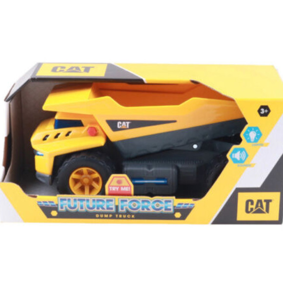 CAT Construction Future Force 11" Dump Truck Toy Lights Sounds Christmas Gift - Picture 4 of 4